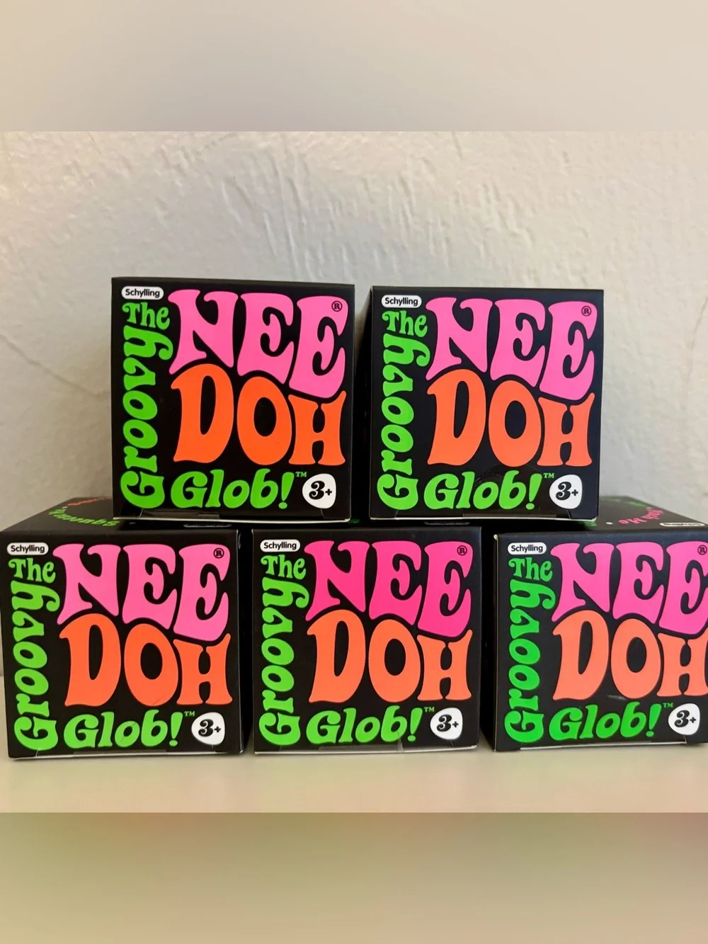 Needoh Groovy Glob - Pink, Orange, Purple, Green & Blue